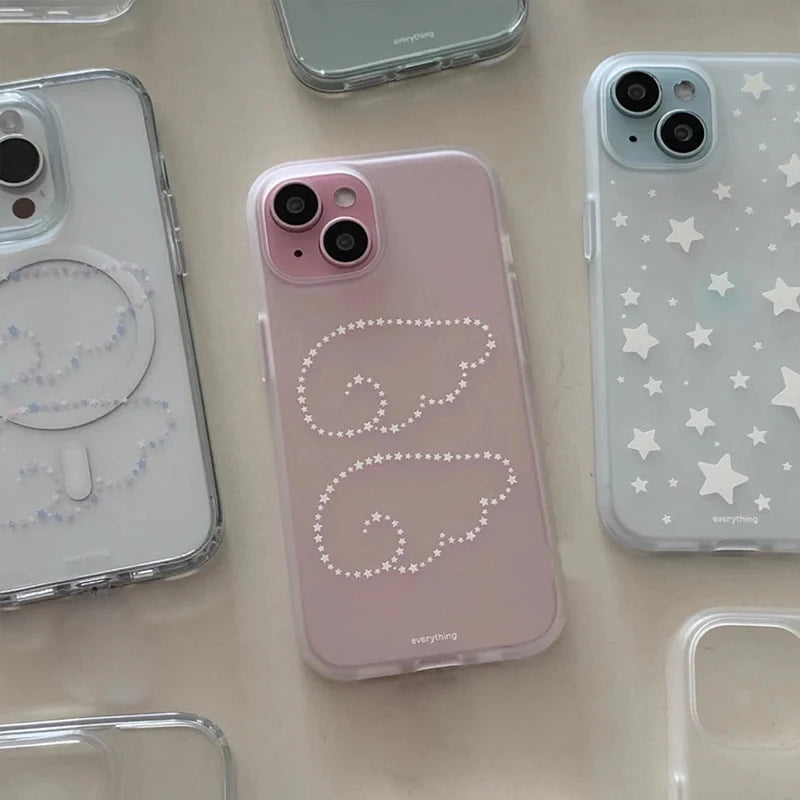 Korean Stars Angel Wing Y2K Matte iPhone Case