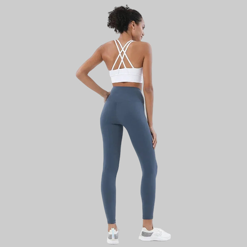 Women Seamless Gym Set Sports Bra & Leggings Fitness Yoga Workout Outfit