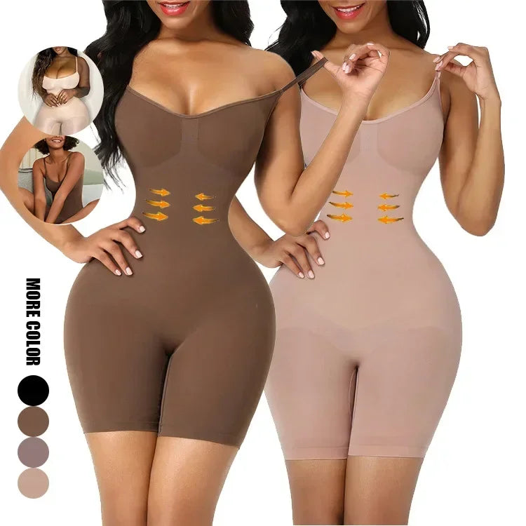 Women’s Seamless Tummy Control Shapewear Bodysuit Waist Cincher Underwear