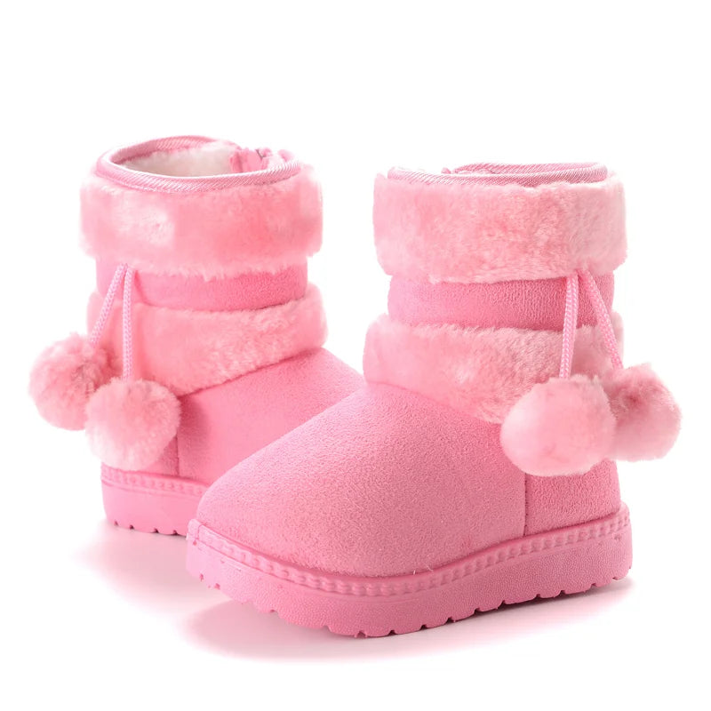 Kids Winter Snow Boots Warm Thick Sole for Boys and Girls