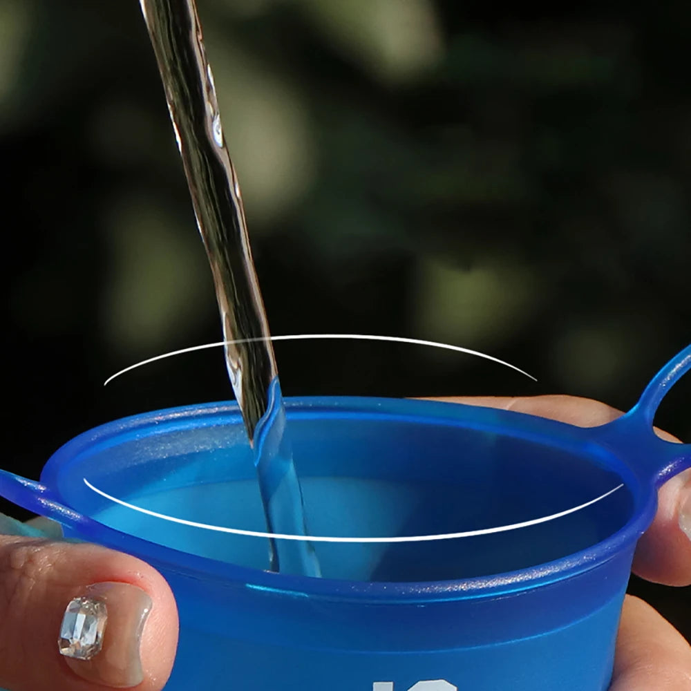 Foldable Sports Water Cup 200ml – Portable Collapsible Running Hiking Travel Cup
