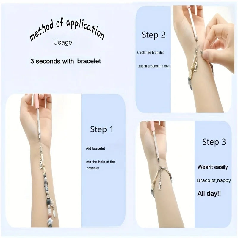 Bracelet Helper Tool – Easy Jewelry Clasp Fastening Aid for One-Hand Wear