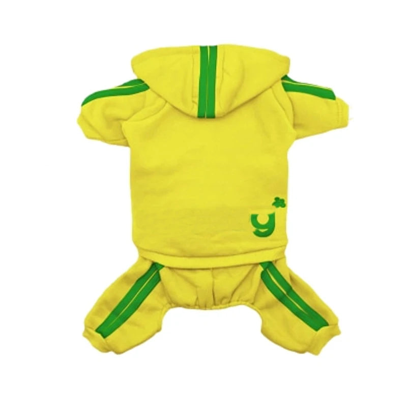 Cute Dog Hoodie Jumpsuit – Sport Outfit for Small Dogs