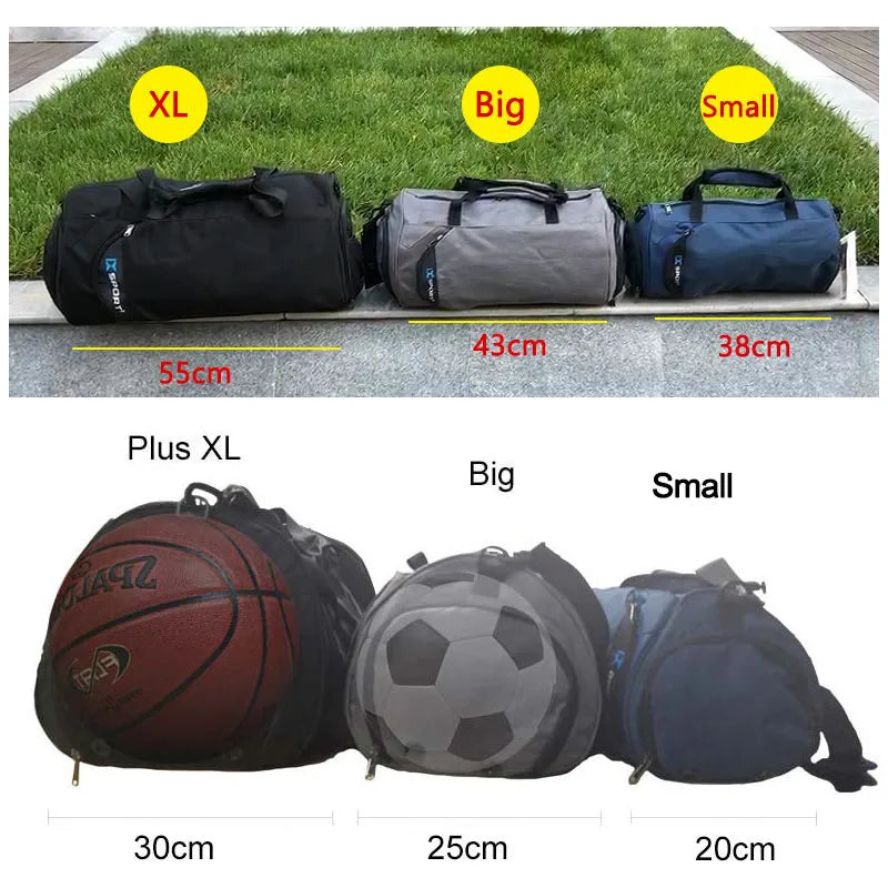 Gym Bag Wet Dry Separation Sports Travel Yoga Bag Shoe Compartment Shoulder Duffel