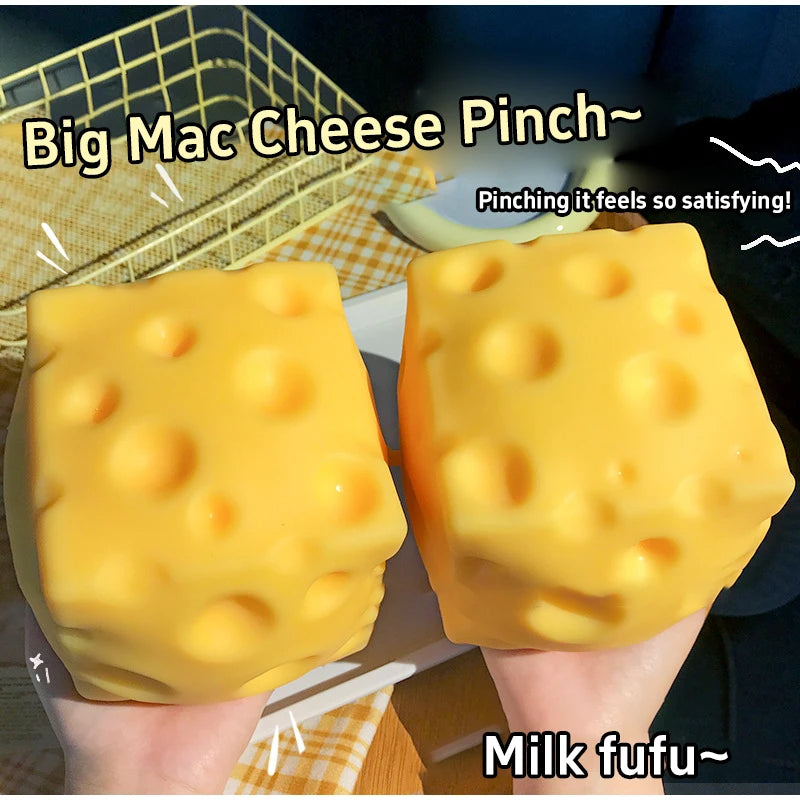 Slow Rebound Cheese Squishy – Stress Relief Squeeze Toy for Relaxation & Fun