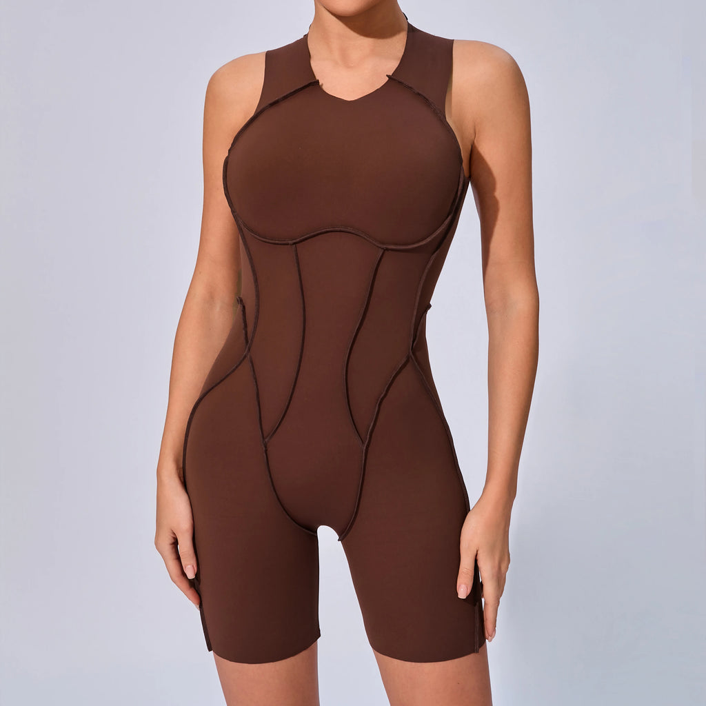 Women Sports Jumpsuit Gym Fitness Bodysuit Training Romper Sportswear