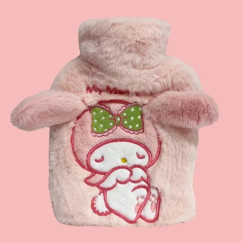 Plush Hot Water Bottle Kuromi Cinnamoroll Winter Hand Warmer Gift