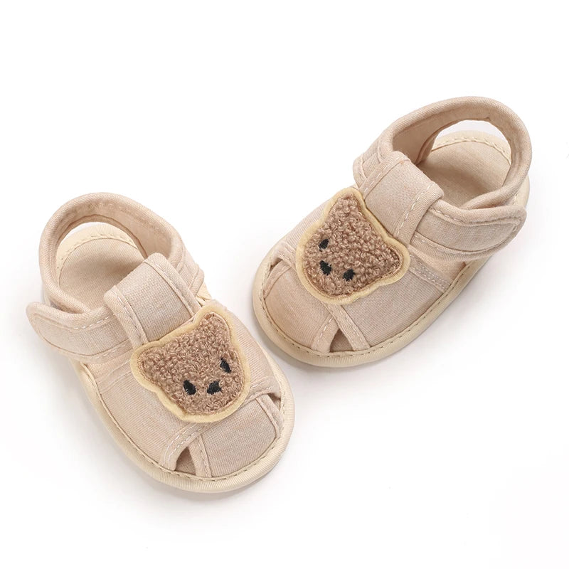 Baby Bear Sandals Soft Sole First Walking Shoes for Infants