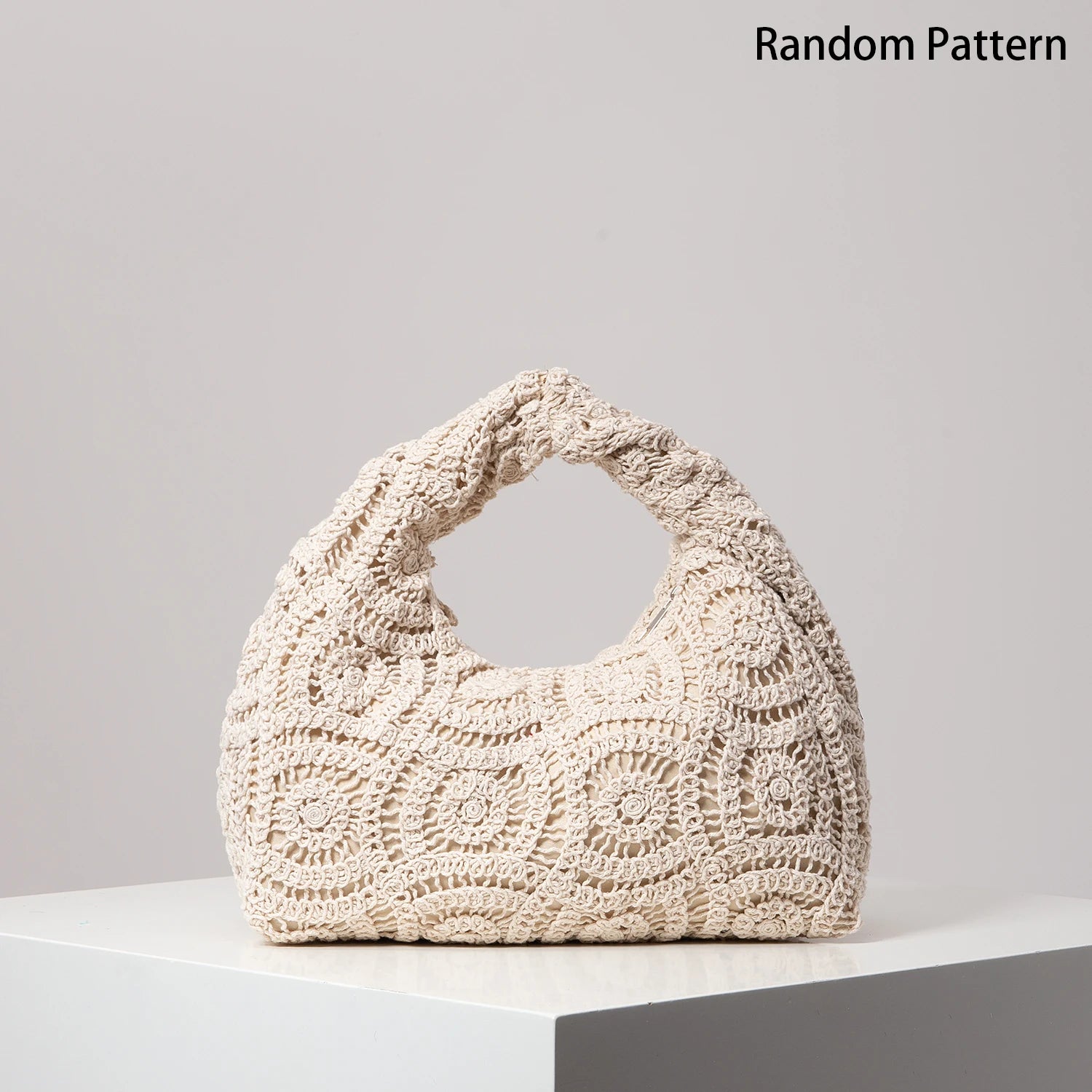 Boho Woven Beach Bag Crochet Handbag for Women