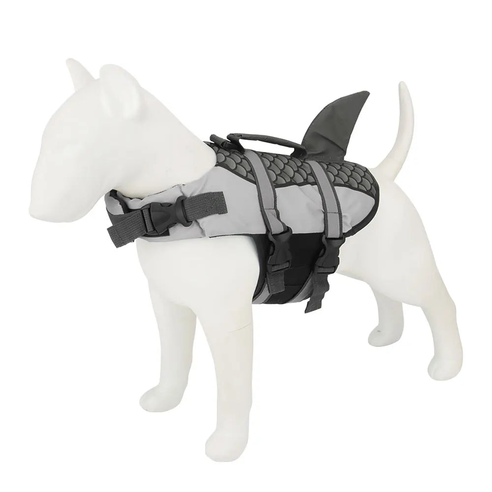 Shark Dog Life Jacket Swim Vest Pet Swimming Harness for Summer