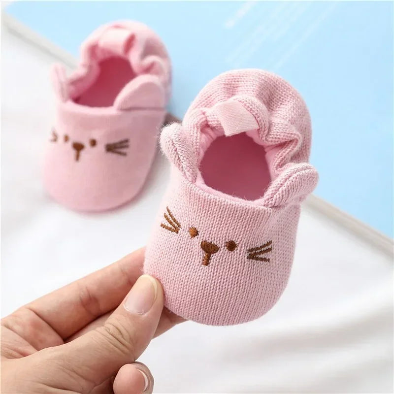 Baby Animal Ear Crib Shoes Soft Sole 0 18 Months