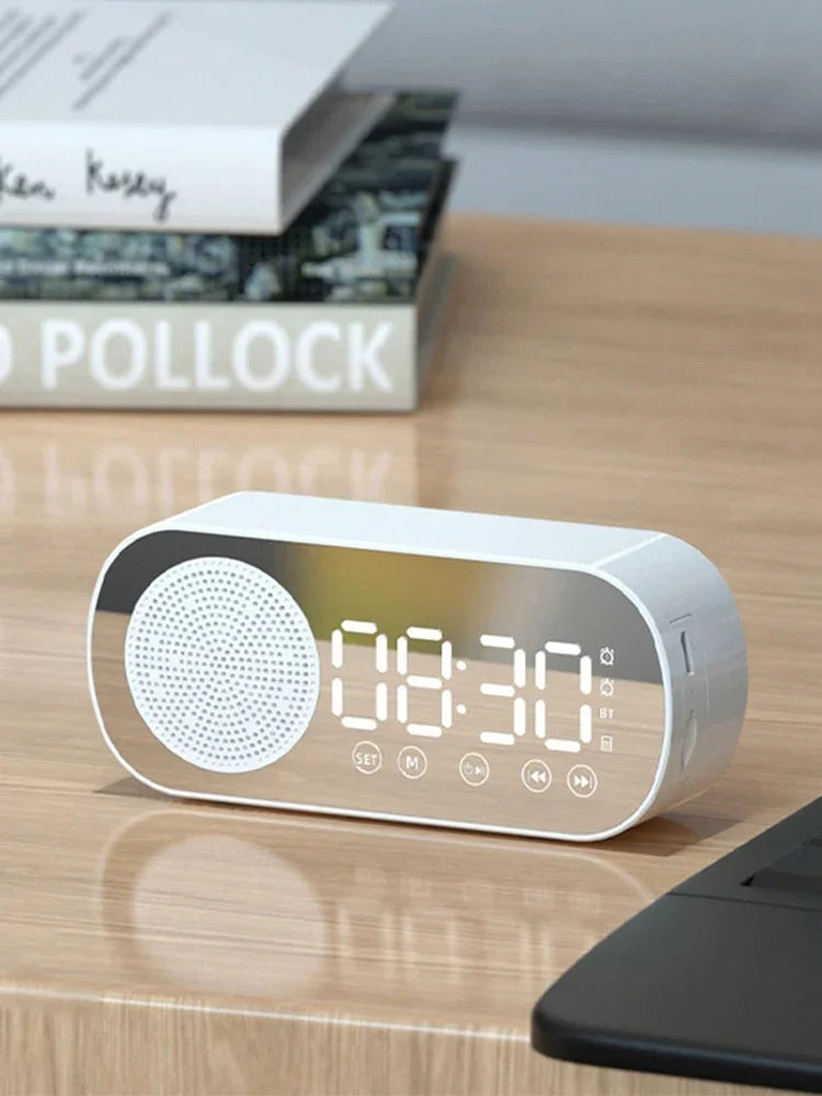 Multi-functional Bluetooth Speaker with Alarm Clock Subwoofer