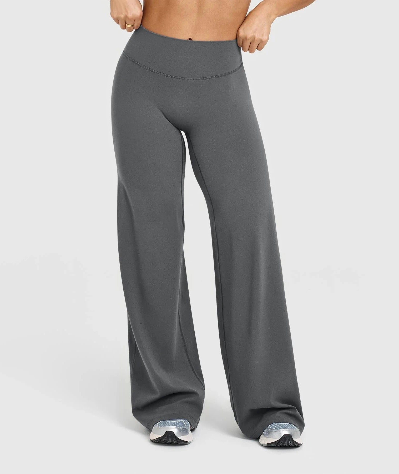 Women High Waisted Wide Leg Flare Yoga Pants Butt Lift Tummy Control Leggings