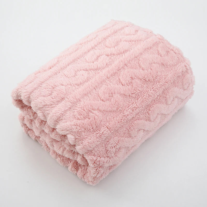 Baby Coral Fleece Blanket Ultra Soft Warm Nursery Bedding