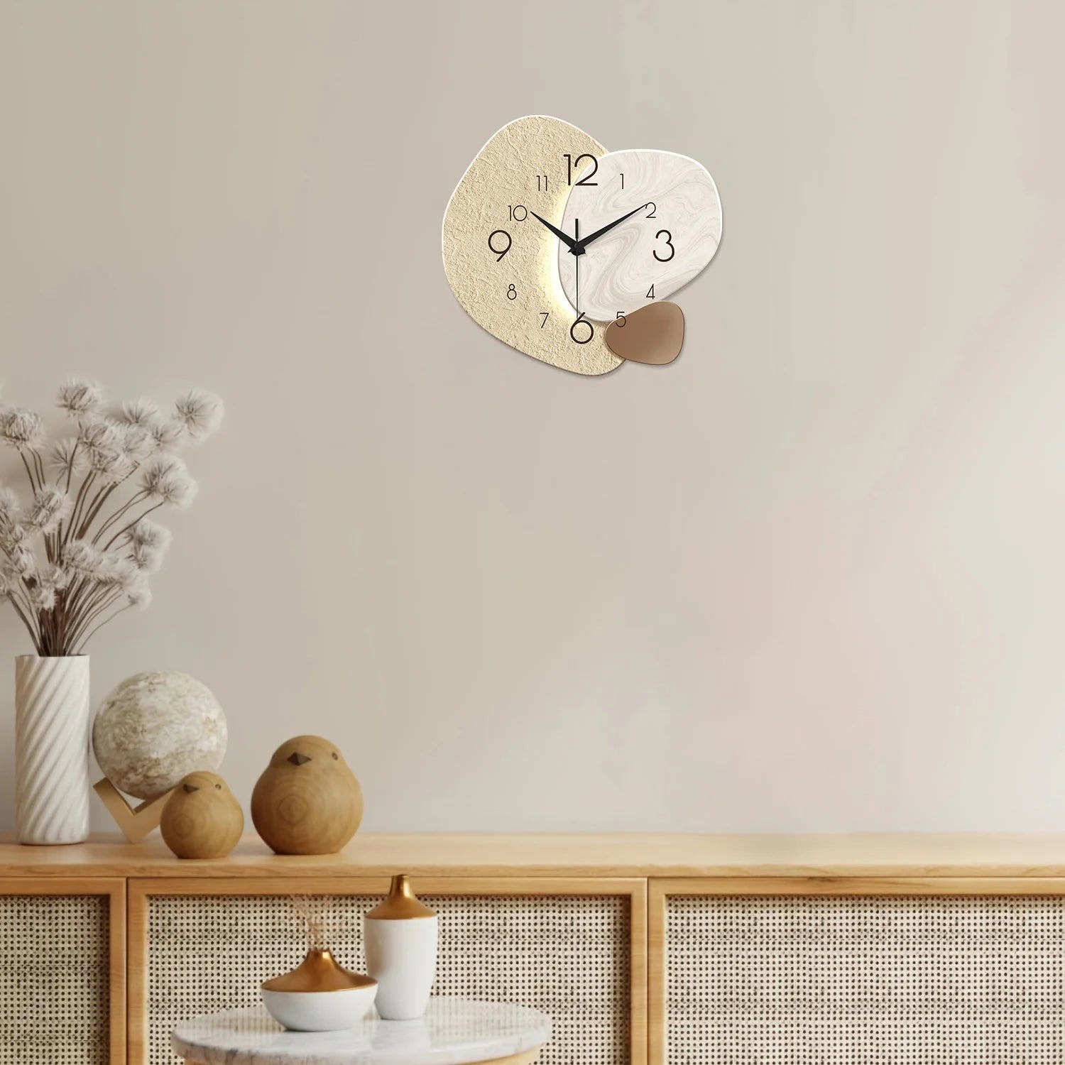 Modern Wall Clock Silent Quartz Decorative Clock Living Room Bedroom