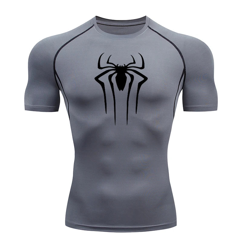 Men Compression Short Sleeve Quick Dry Gym Running Fitness T Shirt