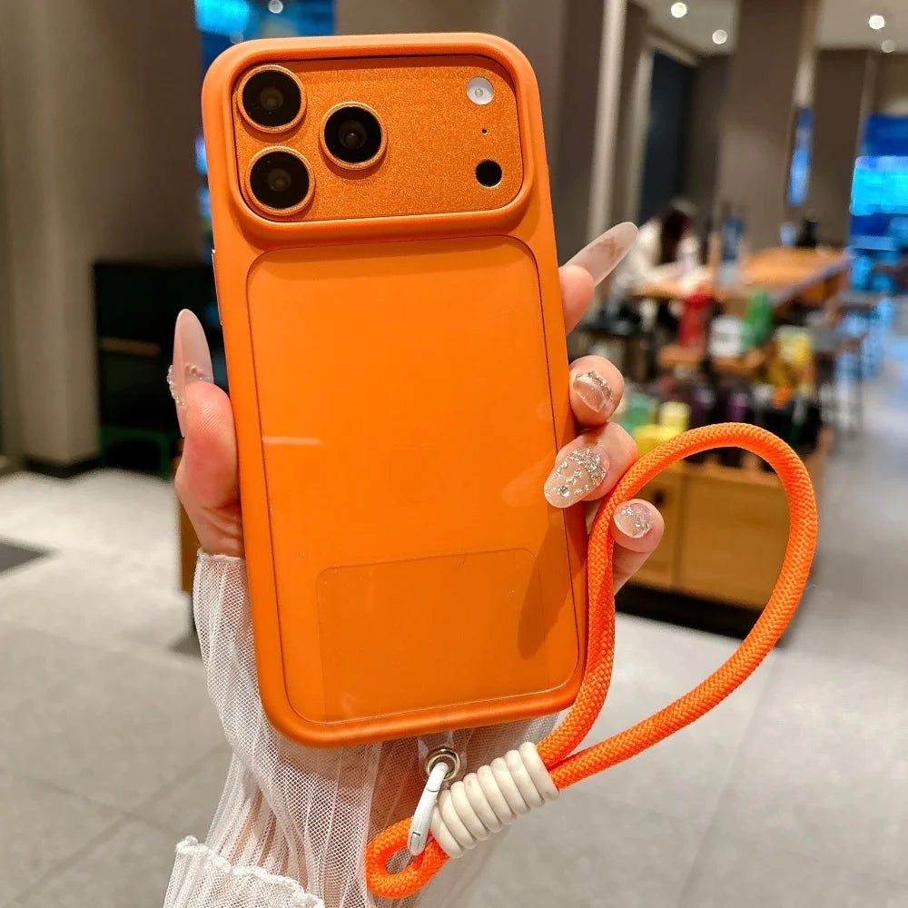Crystal Clear Touch Button Camera iPhone Case