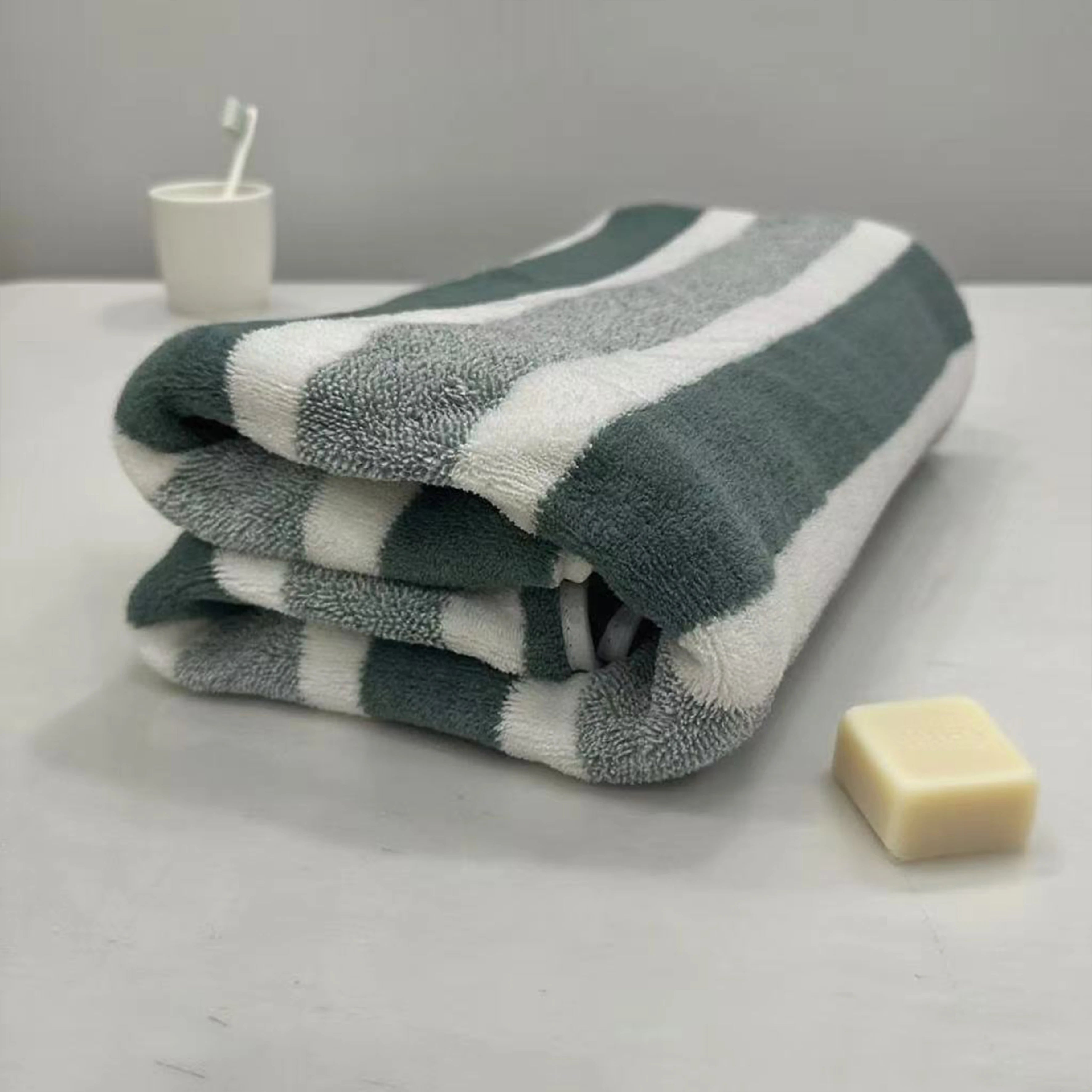 Thick Bath Towel Quick Dry Strong Absorbent Durable Non Shedding Home Beach Towel