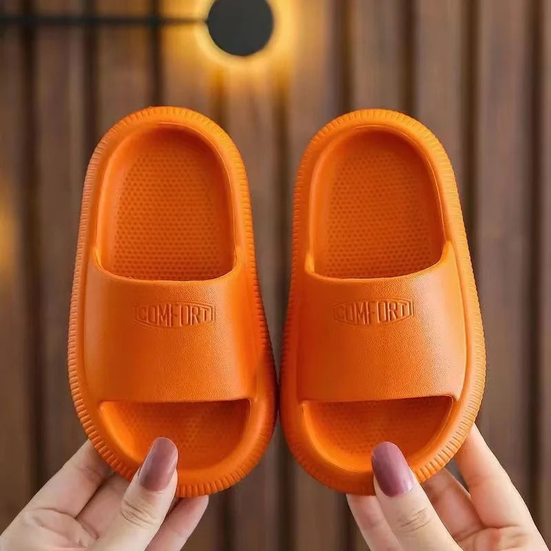 Kids Slide Slippers Anti-Slip Soft Sole Summer Bathroom Sandals Lightweight Indoor Outdoor Shoes for Boys and Girls