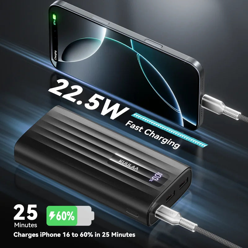 Power Bank 20000mAh/10000mAh Fast Charging PD Portable Charger USB-C External Battery for iPhone Samsung