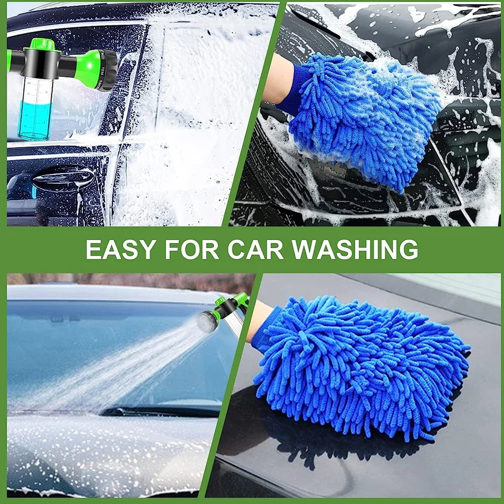 8 in 1 Pet Shower Sprayer High Pressure Dog Bath Hose Nozzle Foam Wash Tool