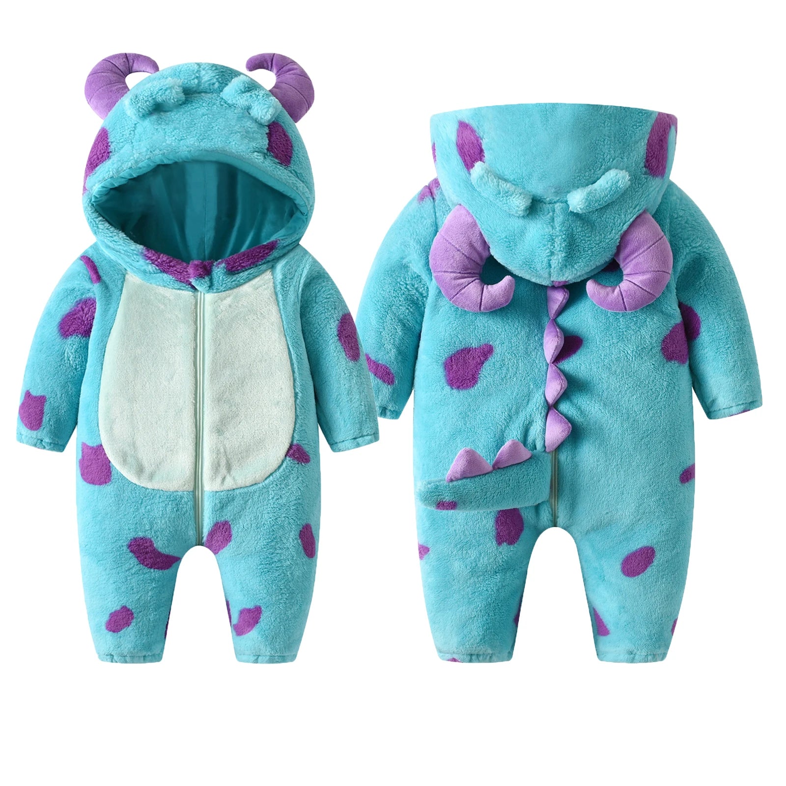 Baby Fleece Animal Hooded Winter Romper Warm Snowsuit