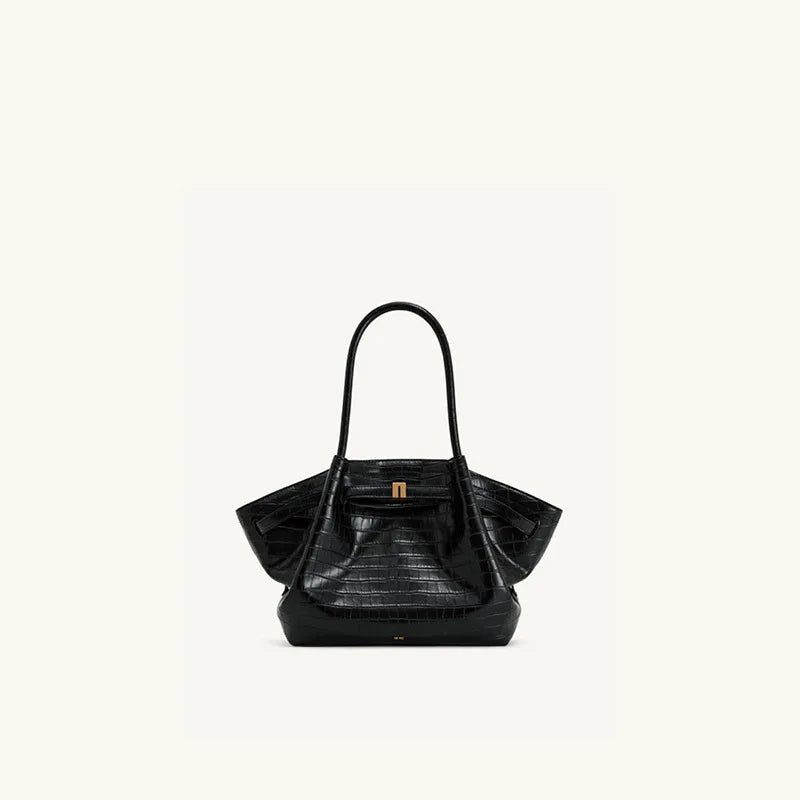 Dumpling Shoulder Bag Large Capacity Women Tote Handbag Minimalist Style