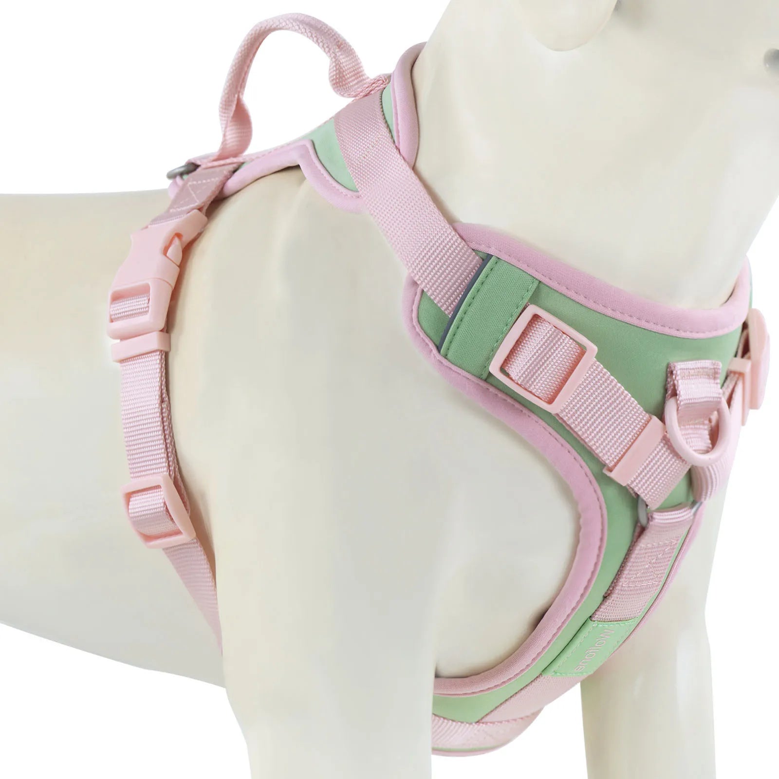 Chocolate Dog Harness Adjustable No Pull Harness for Small Large Dogs