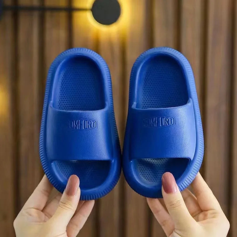 Kids Slide Slippers Anti-Slip Soft Sole Summer Bathroom Sandals Lightweight Indoor Outdoor Shoes for Boys and Girls