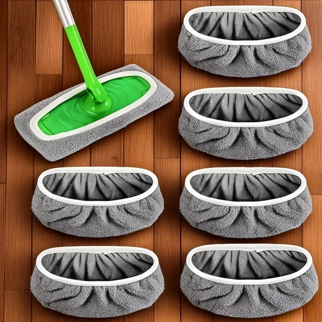 Reusable Mop Pads 4PCS Ultra Fine Fiber High Absorbent Cleaning Replacement Pads