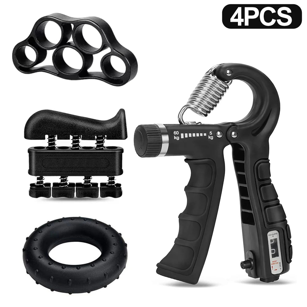 Adjustable Hand Gripper 5–60kg Finger Wrist Strength Trainer Fitness Exerciser