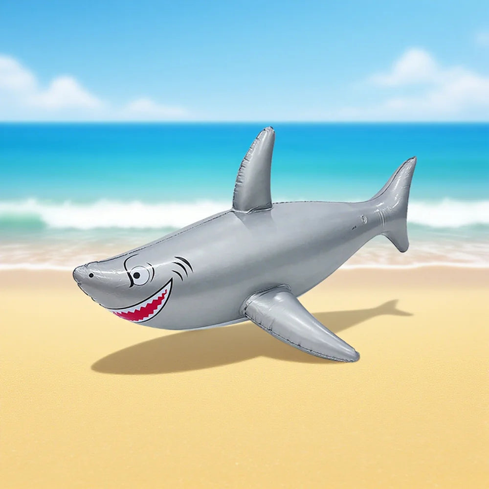 Inflatable Shark Pool Toy PVC Party Prop Model