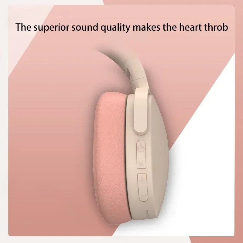 Bluetooth 5.3 Wireless Headphones with Mic for iPhone Samsung