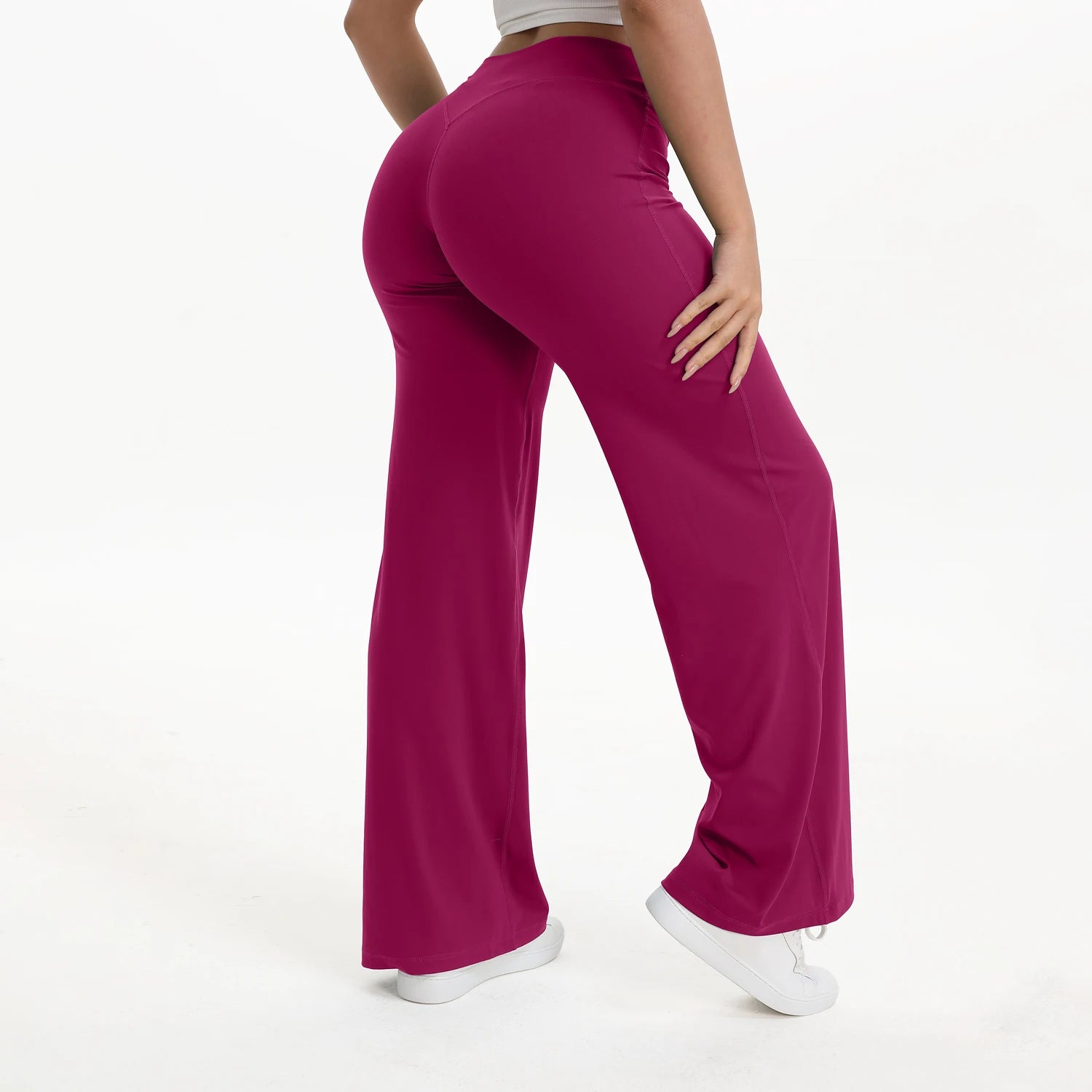 Flare Yoga Pants Women High Waist Bootcut Gym Leggings Fitness Trousers