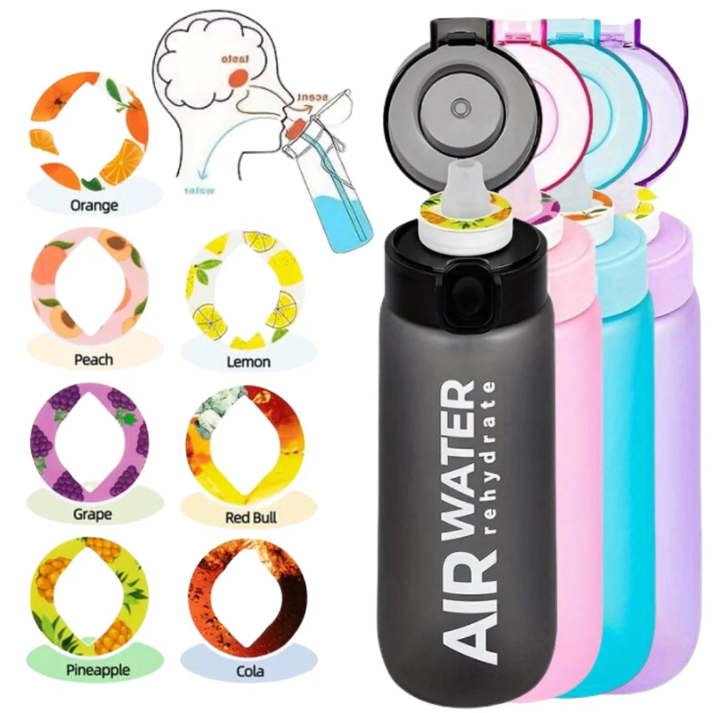 Air Water Bottle 750ml with Flavor Pods – 0 Sugar 0 Calories Leakproof Sports Bottle