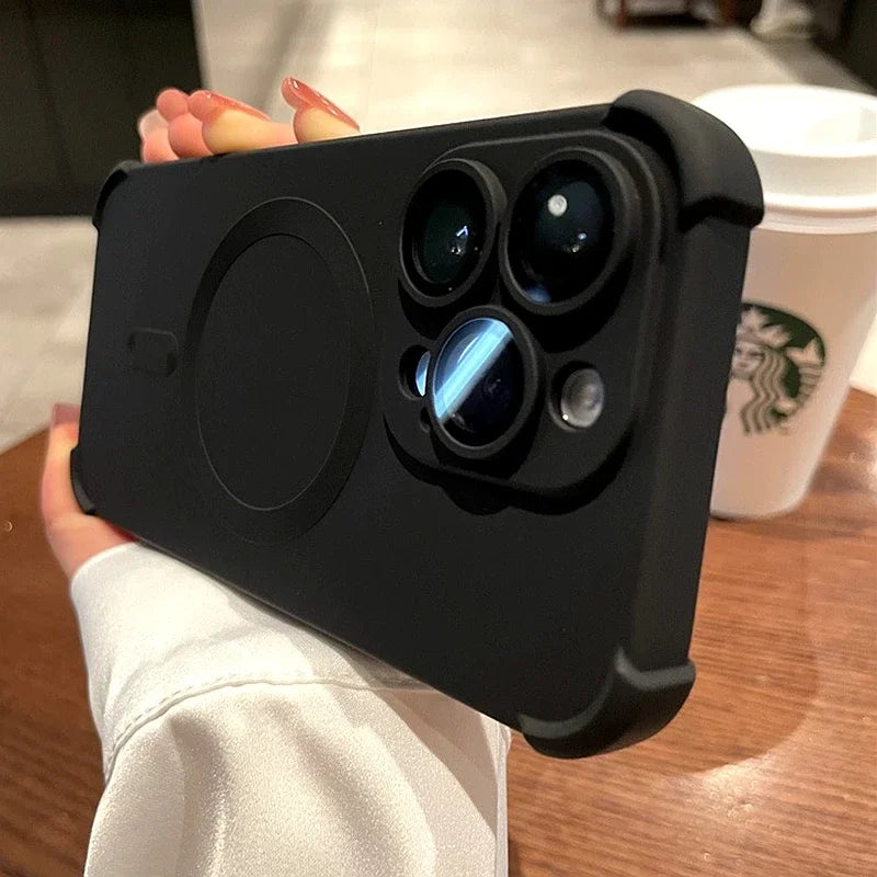 Magnetic Shockproof Silicone Bumper iPhone Case