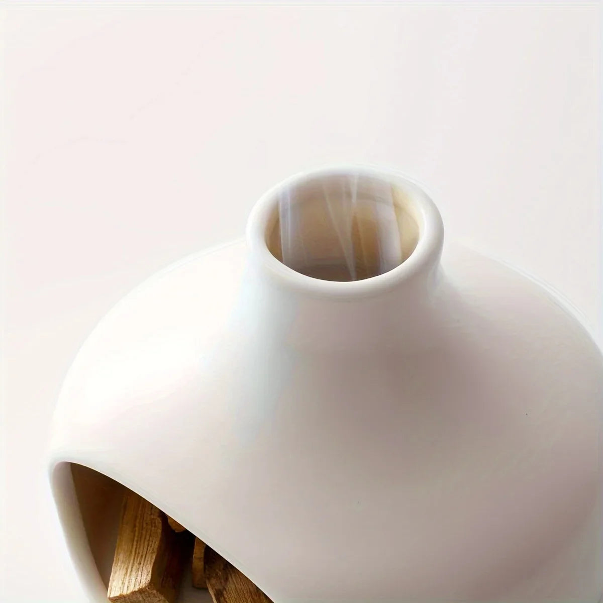 Ceramic Palo Santo Burner with Chimney Sage Incense Holder Meditation Decor