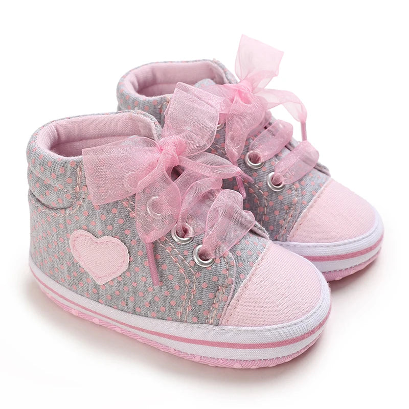Baby Girl Pink Flat Shoes Soft Sole Lightweight Walking Shoes