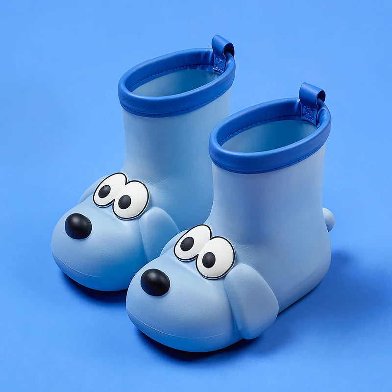 Kids Waterproof Rain Boots Non Slip Puppy Rain Shoes for Boys & Girls