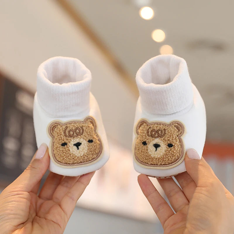Baby Boys Girls Cute Cartoon Winter Booties Warm Non Slip First Walker Shoes