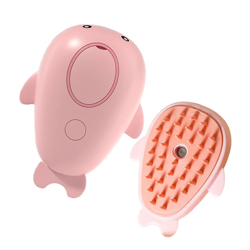 3 in 1 Pet Steam Brush for Cat Dog Grooming
