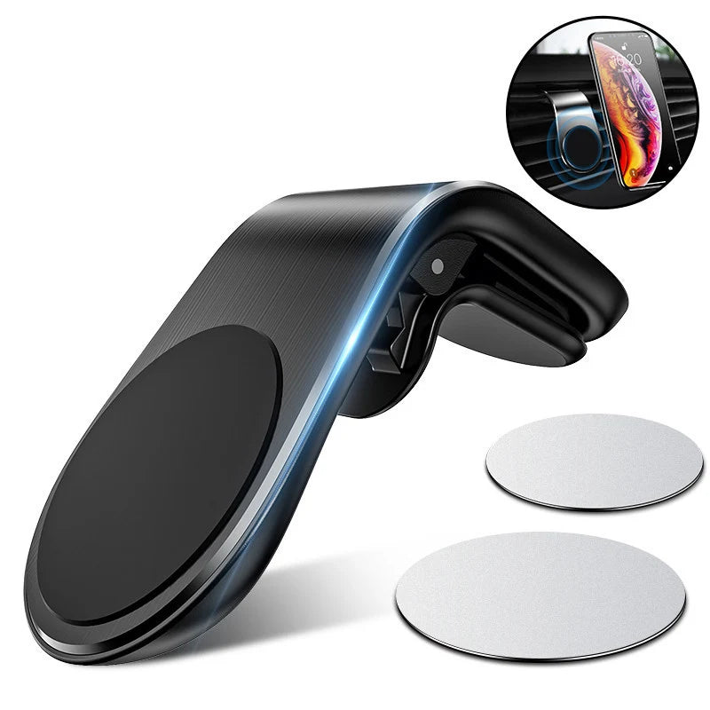Magnetic Car Phone Holder Air Vent Clip 360 Degree Rotation Mobile Mount