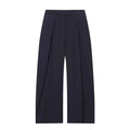 Women Military Green Pleated Wide Leg Pants Loose Casual Fashion Trousers 2025