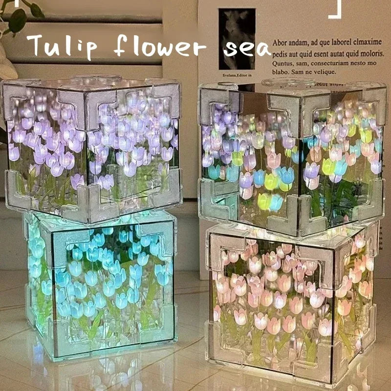 DIY Tulip Flower Night Light Kit for Girlfriend Gift