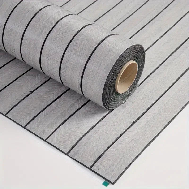 3D Wood Grain Wallpaper Self Adhesive Waterproof Removable DIY Wall Ceiling Decor