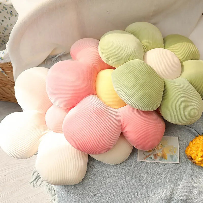Colorful Flower Plush Pillow 35cm Petal Cushion Home Decor Gift