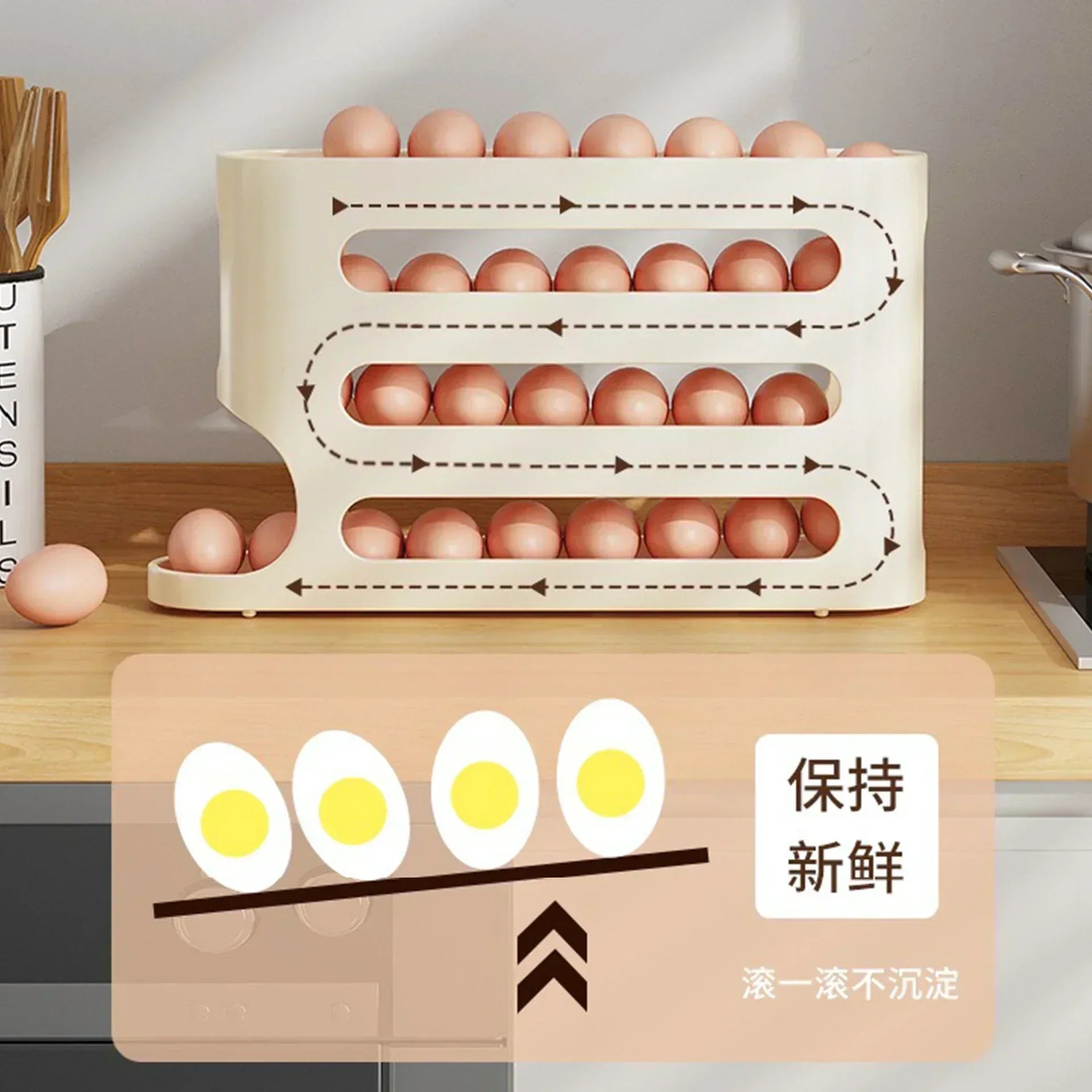 Egg Storage Dispenser for Fridge