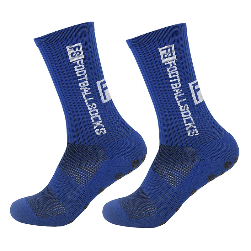 Anti Slip Football Socks Mid Calf Non Slip Grip Socks Men Women Sports Cycling Running Yoga Socks 1 Pair