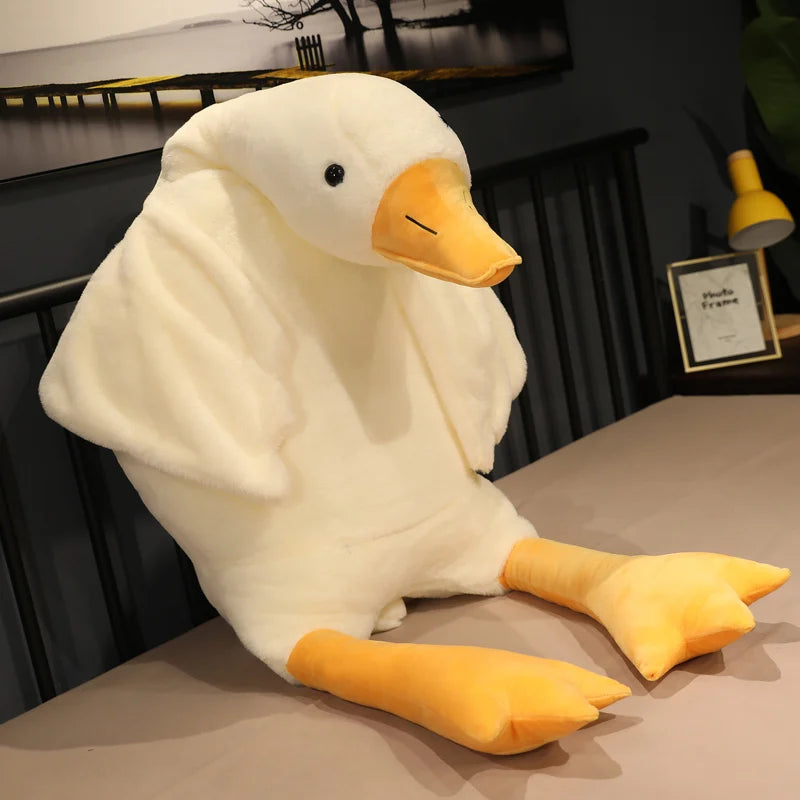 Giant Brown Duck Goose Plush Toy Sleeping Pillow Soft Stuffed Doll Gift