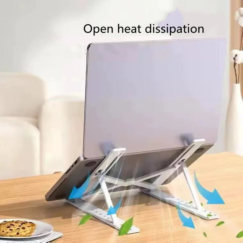 Foldable Laptop Stand Adjustable Ergonomic Cooling Notebook Holder